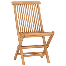 vidaXL Set da Pranzo Giardino Pieghevole 3 pz Cuscino Massello di Teak