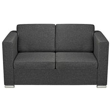 vidaXL Divano a 2 Posti Divanetto Sofa Salotto Sala in Stoffa Grigio Scuro - Arredi Casa