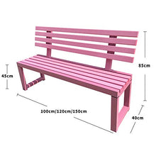 Panchina da Giardino per Esterno, Sedia con Seduta in Metallo e Veranda Panca con Schienale, Panca da Giardino Piazza Portico Percorso Cortile Prato Decor Sedia per 2-3 Persone
