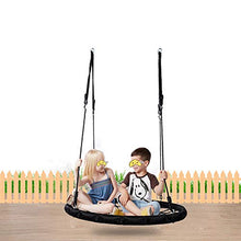 MALY Altalena per Esterno, Corda Gigante per Web Nido Appeso Albero Rotondo Resistente Facile da Installare 100Cm Bambini Giardino Esterno Altalena per Bambino Adulto