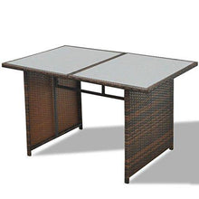 Tidyard -Set Divani da Giardino 10 pz con Cuscini in Polyrattan, Set Divano Esterno, Set di Mobili da Giardino Marrone - Arredi Casa