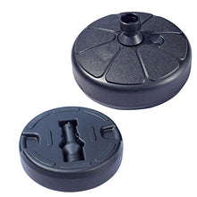 Advancethy - Base per ombrellone in plastica, forma rotonda, riempibile, per esterni, patio, cortile, ombrellone, supporto per ombrellone da 35 a 38 mm