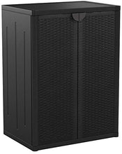 Home Mobile Basso Rattan, Nero