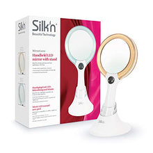 Silk'n MirrorLumi - Specchio a LED per Uso Manuale o su Base - Ingrandimento Fronte/Retro: 1x e 5x - Bianco - 1 Pezzo