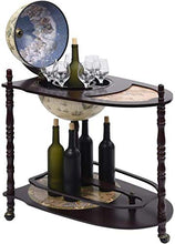 Mobile bar Globe con coperchio e bar carriola con tavoli trolley,Black