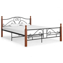 FAMIROSA Giroletto Nero in Metallo 160x200 cm-4936