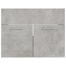 vidaXL Set Mobili da Bagno 2 pz Grigio Cemento in Truciolato