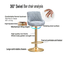 Sgabelli da Bar Sedia Sgabelli da Bar con Schienale Girevole Regolabile in Altezza Sgabelli Pub sedie da Cucina Stool Set di 2/4 Regolabile Sgabello da Bar (Color : Gray, Size : 1pcs)