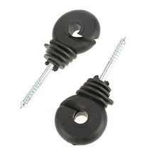 50 pezzi neri a vite in anello isolanti accessori per recinti elettrici per palo in legno
