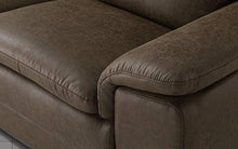 Dafne Italian Design Divano a 3 posti. Tessuto Manila Siena (cm. 198 x 95 x 94h)
