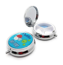 MovilCom® - Portapillole giornaliero tascabile con 3 scomparti, organizer per pillole, per uso quotidiano, confezione da 2 (mod.653304 e 653305)