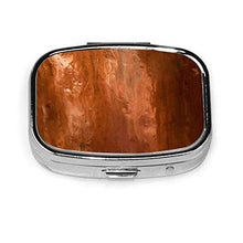 Scatola quadrata per pillole in rame ixs di moda portapillole organizer da viaggio per pillole integratori di vitamine