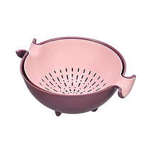 Omenluck, lavabo a doppio strato, per cucina, verdure, frutta, lavabo, plastica
