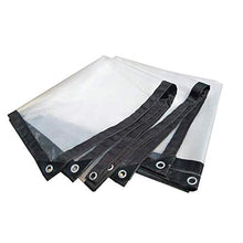 MTYLX - Telone di grandi dimensioni, resistente, trasparente, impermeabile, in plastica, per balcone, balcone, 3 x 4 m, 3 x 4 m
