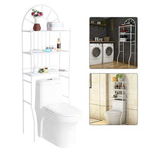 Zerone Mensola da bagno a 3 ripiani, colore: bianco, 60,5 x 30,5 x 171 cm
