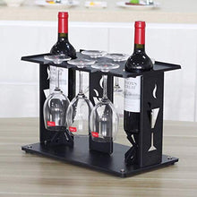LHQ-HQ Wine Rack Decoration High Glass Wine Rack Upside Down Home Desktop Desktop Hanging Coppa scaffale in Ferro battuto Europea Creativo