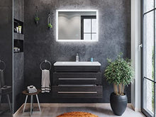 Mobile bagno Mars 800 SlimLine con specchio a LED antracite venato