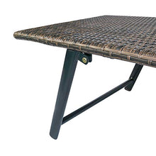 Outsunny Sdraio da Giardino Schienale Reclinabile 4 Livelli, Polyrattan e Alluminio, Chaise Longue da Esterno e Interno