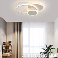 Plafoniera a LED, 39W Moderna Lampada da Soffitto in Alluminio Acrilico Rotondo, Telecomando Dimmerabile con Funzione di Memoria, Adatta per Soggiorno Camera da Letto Studio Plafoniere Φ52 * H6cm