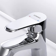Lonheo Rubinetto Bango Lavabo Roca Brillante, Miscelatore Lavabo Semplice con Aeratore Rimovibile, Rubinetto per Bagno in Ottone con Acqua Calda e Fredda