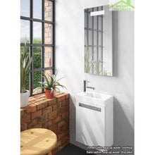 Kit Mobile lavabo RIHO & SLIMLINE SET 60 in legno laccato satinato opaco, 60 x 38 a 60,5 cm