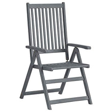vidaXL Set da Pranzo per Giardino 7 pz Legno Massello di Acacia Grigio