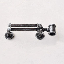 Portavini Piccoli scaffali per vino da appoggio per vino elegante a parete e vino a muro Single Bottle Solid Ferro Industriale Design Industriale Portavolo Vintage stile retrò con una sensazione rusti