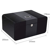 XZJJZ 2-Layers Cigar Cabinet con igrometro e umidificatore Black Classic umidificatori for Club Home Page Cigar Box