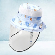 EXCEART Visiera di Sicurezza per Visiera per Bambini Visiera Protettiva Cappello a Pieno Facciale Cappello a Secchiello Esterno Anti-Spruzzo Anti-UV (Circonferenza 52Cm)