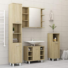 Armadio per il bagno, in rovere Sonoma 30 x 30 x 95 cm
