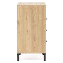 VS Venta-stock Cassettiera Javea 3 cassetti e 1 nicchia, Color Legno e Nero, 45 cm (Larghezza) 40 cm (profonditá) 79,5 cm (Altezza)