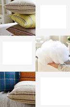 XMZFQ Confezione da 2 Cuscini Decorativi a Righe Decorative in Cotone e Lino Cuscino da Fattoria Moderno, Cuscino in Cotone con Imbottitura in Cotone PP per Divano Letto Auto, 45 x 45 cm,Beige