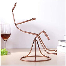 GSAGJsf Wine Rack, Supporto in Ferro battuto del Vino, Retro Ferro Battuto Wine Organizzazione Decorazione Domestica Ornamenti