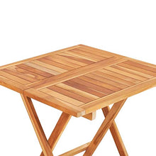 SKM Set da Bistrot 3 pz con Cuscini Antracite in Massello di Teak