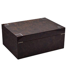 CLJ-LJ Carta di Alta Vernice Lucida Noce Nera humidor in Legno Box