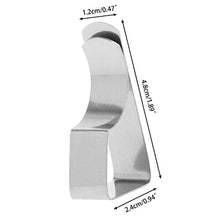 NINGYE - 4 mollette per tovaglia in acciaio inox, regolabili