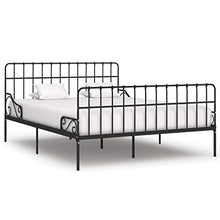 SKM Giroletto con Doghe Nero in Metallo 200x200 cm (30kg)