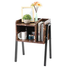 GXP Tavolino da Comodino Impilabile dell'Alto Comodino Elegante con unità di Stoccaggio Verticale Comodino in Legno