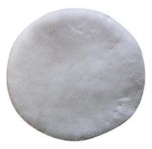 XHNXHN - Materassino rotondo in peluche, per bambini, studenti, ufficio, colore: Bianco