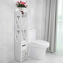 YOPOTIKA Armadio da bagno in legno bianco impermeabile a prova di umidità e senza formaldeide