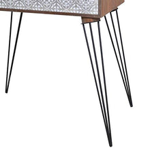 SKM Comodini con Cassetto 2 pz Marrone