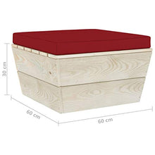 FAMIROSA Set Divani da Giardino su Pallet 3 pz con Cuscini Legno Abete-3417