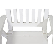 Sieger Palma Poltrona Pieghevole con Struttura in plastica, Colore: Bianco