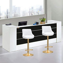 Moderni Sedia Home Cucina Sgabello Set di 2, altezza regolabile Bar sgabelli girevole Sgabelli da bancone Sedia da bar in velluto moderno I tappeto imbottito Sgabelli for bistrot, sedie da pranzo caff