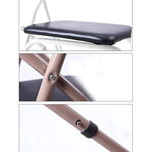 Telaio da passeggio Leggero Pieghevole 2 Ruote Rollator/Altezza Regolabile/Walking Mobility Aid (Marrone)