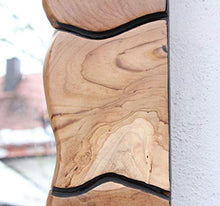 WINDALF Specchio da parete extra grande, 150 cm, realizzato a mano in radica