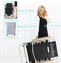 LYQ Letto Singolo Semplice Sedia Pieghevole Sedia Pausa Pranzo (Colore : Nero)