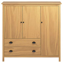 FAMIROSA Armadio a 3 Ante Hill Range 142x45x137 cm Legno Massello di Pino