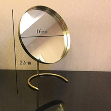 LXRZLS Specchio per Trucco in Metallo Specchio Decorativo per Specchio Portatile da Viaggio