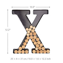 xcxc Porta Sughero da Parete con Lettera X Wall Art Cork Box Wall Mounted Wine Cork Holder Decor
